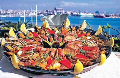 Paella at La Xampanerya.
