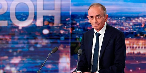 Far-right former French TV pundit Eric Zemmour (Photo| AP)