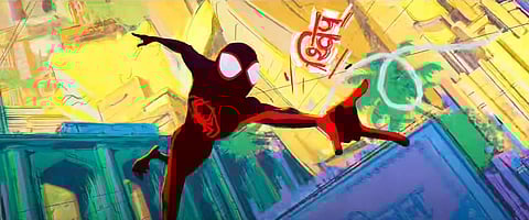 A still from Spider-Man: Across the Spider-Verse (Part One). (Photo | YouTube screengrab)