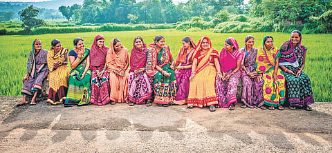 Women undergoing training at a camp in Hemgir block of Sundargarh. (Photo | EPS)