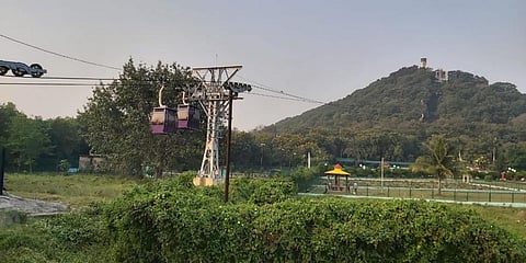 The ropeway at Hirakud dam (File Photo | EPS)