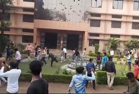 Stones pelted at windows of a Christian missionary school in Madhya Pradesh.