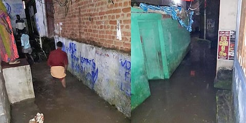 Houses inundated in Vallakkadavu village (Photo | Express)