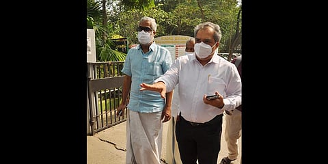 Fathima Latif’s father appeared before the CBI in Chennai on Tuesday. | Express