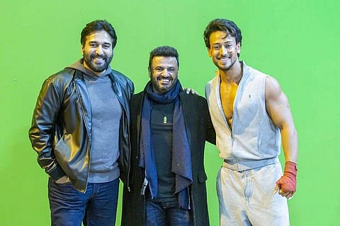 Rahman, Vikas Bahl and Tiger Shroff (Photo |Twitter)