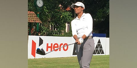 Golfer Lakhmehar Pardesi (Photo| ANI)