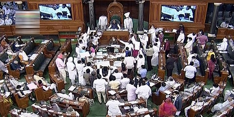 A view of the Lok Sabha. (Photo | PTI)