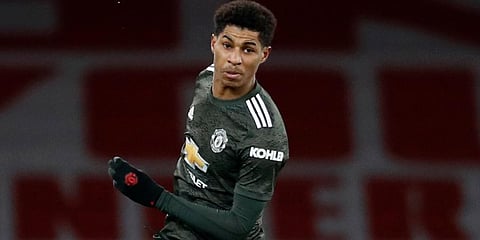 Manchester United striker Marcus Rashford (Photo | AP)