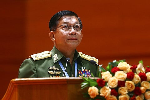 Myanmar's Army Commander-in-Chief Senior Gen. Min Aung Hlaing (Photo | AP)