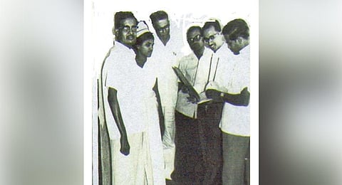 A file photo of the team that performed the first successful kidney transplant in India-Dr Mohan Rao, Dr Johny,Dr. Martin Isaac,Dr HS Bhat, Nurse and the patient.