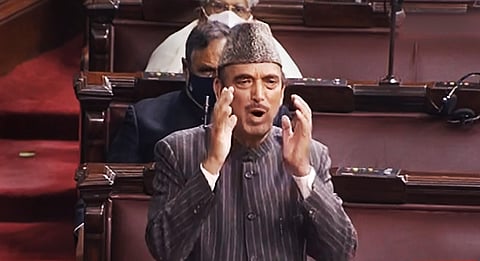 Congress Rajya Sabha MP Ghulam Nabi Azad's current tenure ends on February 15. (File Photo | PTI)