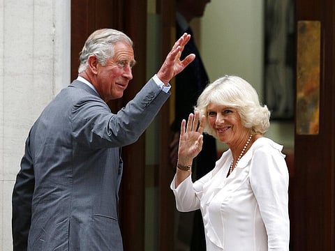 Britain's Prince Charles and his wife Camila, Duchess of Cornwall wave to well wishers. (File Photo)