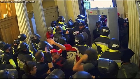 Videos of the siege have been circulating since the day of the riot. (Photo | AP)