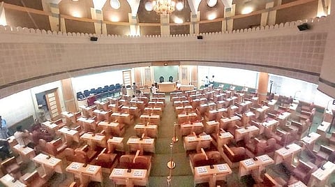 The Council hall at the GHMC head office. (Photo| S Senbagapandiyan, EPS)