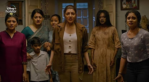 Kajal Aggarwal plays a director in Live Telecast. (Photo | Disney Hotstar VIP/YouTube)