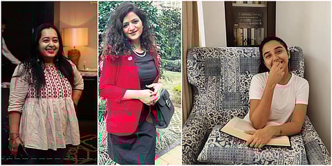 (From left) Namrata Sadhvani, Avantika Bahuguna Kukreti and social media star Prajakta Koli (Photo| Special Arrangment)