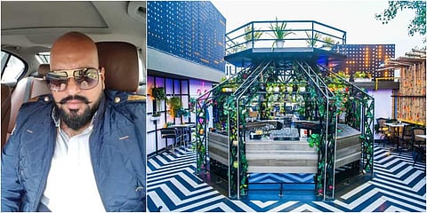 Manish Sharma (L) and interiors of Molecule Air Bar, Green Park. (Photo| EPS)