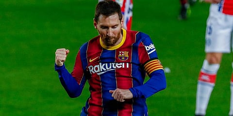 Barcelona striker Lionel Messi (Photo | AP)