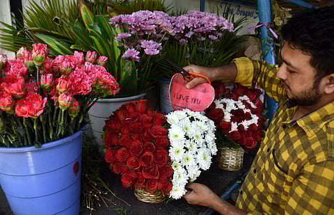 In 2018, Bengaluru airport had exported 5.2 million rose stems. (Photo | U Rakesh Kumar, EPS)