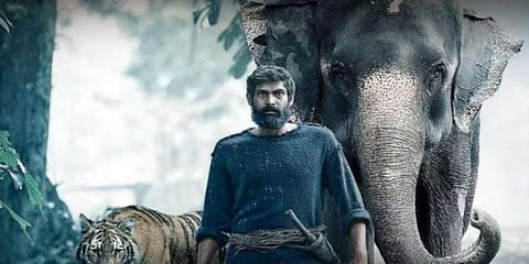 A still from Rana Daggubati-starrer 'Haathi Mere Saathi'.