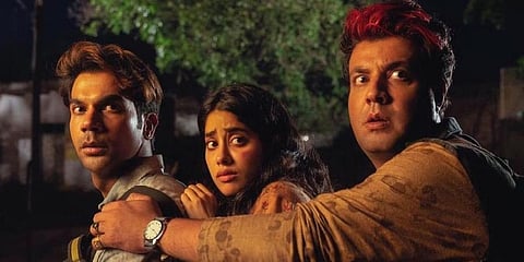 A still from Rajkummar Rao and Janhvi Kapoor-starrer 'Roohi'.