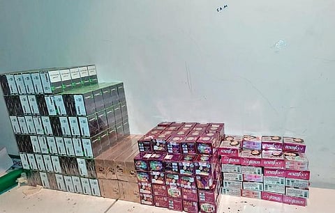 The items seized at the Kempegowda International Airport