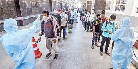 Passengers are screened at Chhatrapati Shivaji Maharaj Terminus in Mumbai | PTi