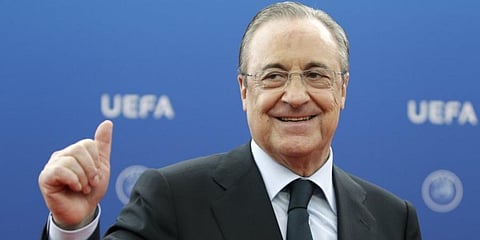 Real Madrid president Florentino Perez (Photo | AP)