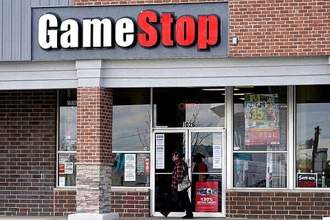 GameStop shares ended the formal trading day down some 44 percent as some cashed out. (Photo | AP)