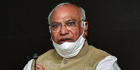 New leader of the Opposition in the Rajya Sabha Mallikarjun Kharge (Photo | PTI)