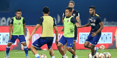 Chennaiyin FC players would want to win all three points for the club and its fans (Photo | ISL Media)