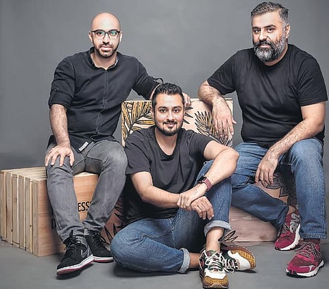 Founders Aneesh Bhasin, Rahul Mehra, and Sahil Jatana