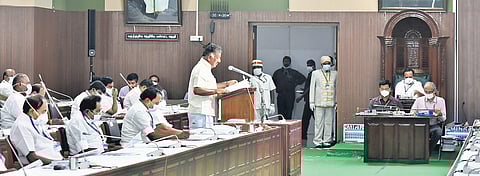 Deputy Chief Minister O Panneerselvam presents the Interim Budget in the Assembly on Tuesday | p jawahar