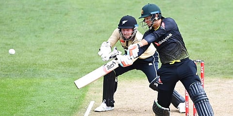 Josh Philippe bats during the second T20 cricket international between Australia and New Zealand. (Photo | AP)