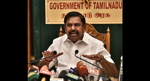 Tamil Nadu CM Edappadi K Palaniswami during a press meet in Chennai. (Photo | P Jawahar, EPS)