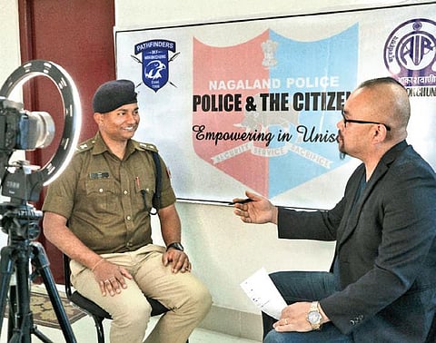 Vishal Chauhan says the concept is to reach out to people, educate them on policing, career options and motivate them. (Photo | Express)