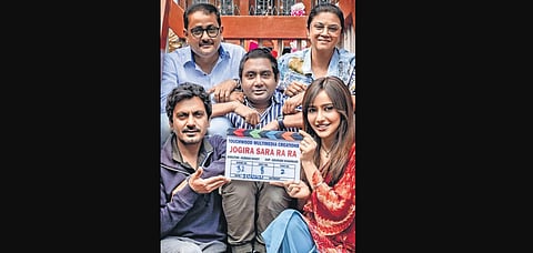 Nawazuddin Siddiqui, Neha Sharma and others on the sets of 'Jogira Sara Ra Ra!'
