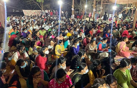 Student protestors breath sigh of relief after the State government revises fees of all medical courses (Photo | Express)