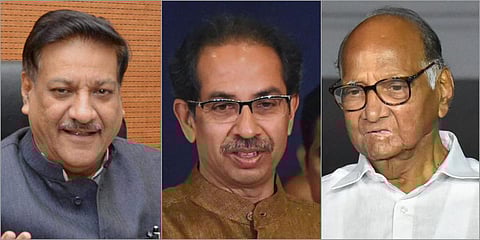 The leaders of the Maha Vikas Aghadi coalition currently ruling Maharashtra. (File Photo)