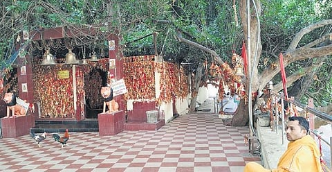 A glimpse of the popular Ghanteswari Temple. (Photo | EPS)