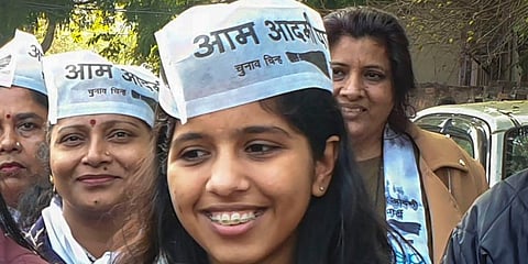 Delhi CM Arvind Kejriwal's daughter Harshita (Photo | PTI)