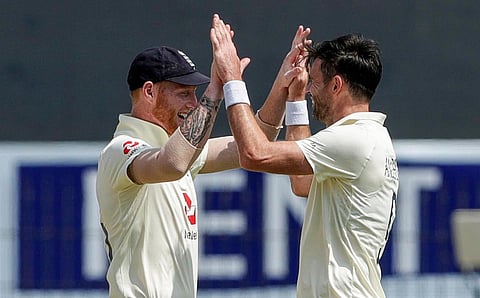 England's bowler James Anderson. (Photo | PTI)