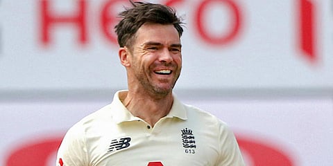 England fast bowler James Anderson (Photo| Twitter/ @ECB)