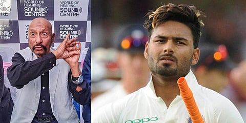 Wicket-keeping great Syed Kirmani (L) and Rishabh Pant. (File photo| PTI)