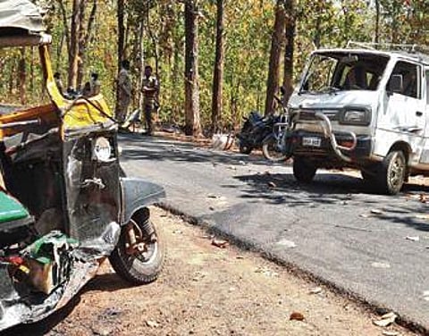 Commuters taking the route where a manmade wildfire spread faced a tough time due to heavy smoke, leading to the mishap.
