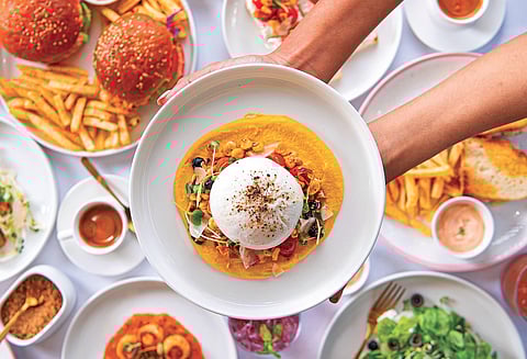 A display of her desserts