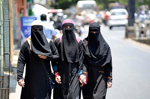 Burqa wearers are not commonly seen in Buddhist majority Sri Lanka where Muslims are a small minority accounting for 10 percent of the country's 21 million population. (Representational Photo | PTI)