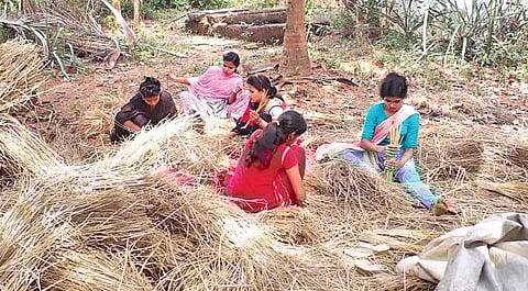 a painting of ‘Kandarpa Ghoda’ created by trainees at the centre| Express