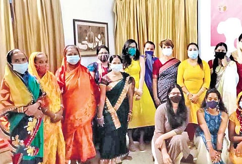 Women who took part in the unique event organised by Manam Fondation | Express