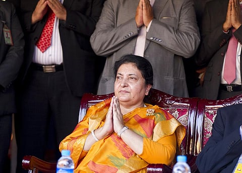 Nepal President Bidya Devi Bhandari (File photo | AP)